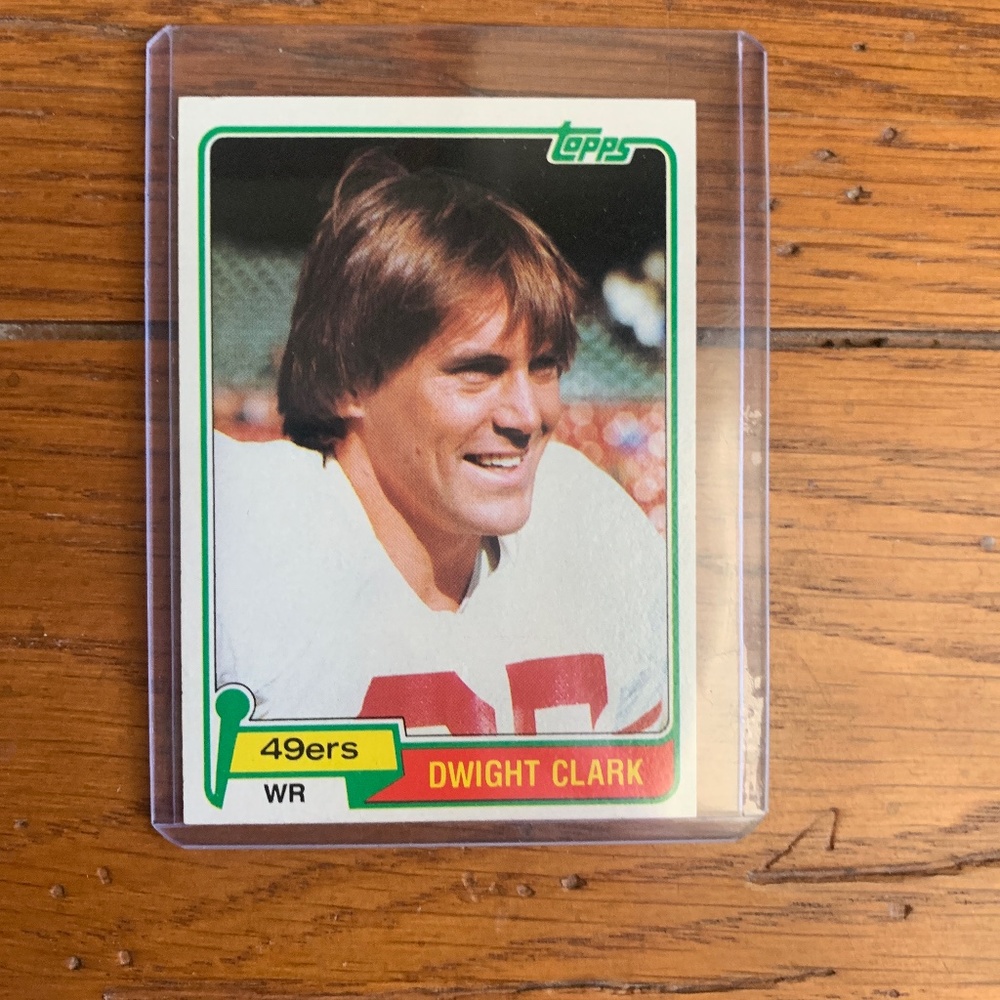 Dwight Clark topps rookie card 1981 #422